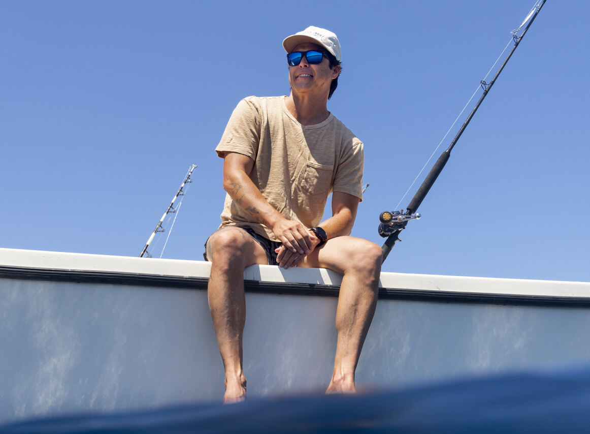 Fisherman wearing Barton sunglasses