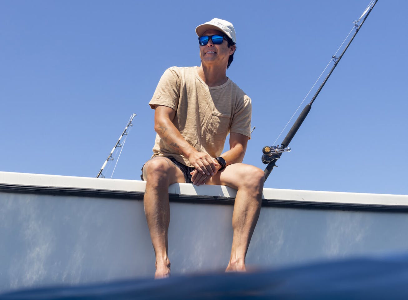 Fisherman wearing Barton sunglasses