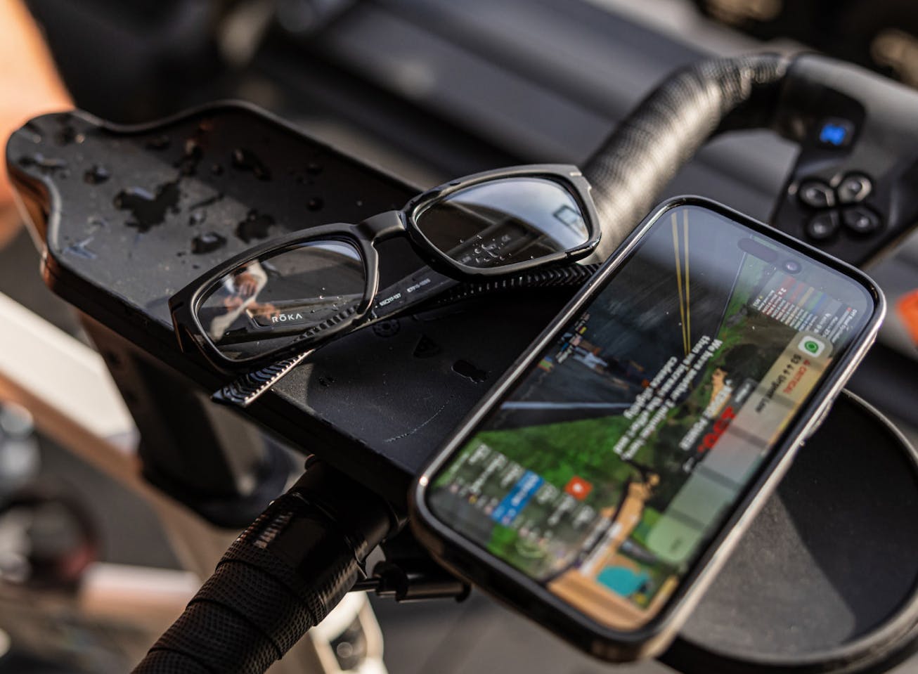 Whistler eyeglasses and phone