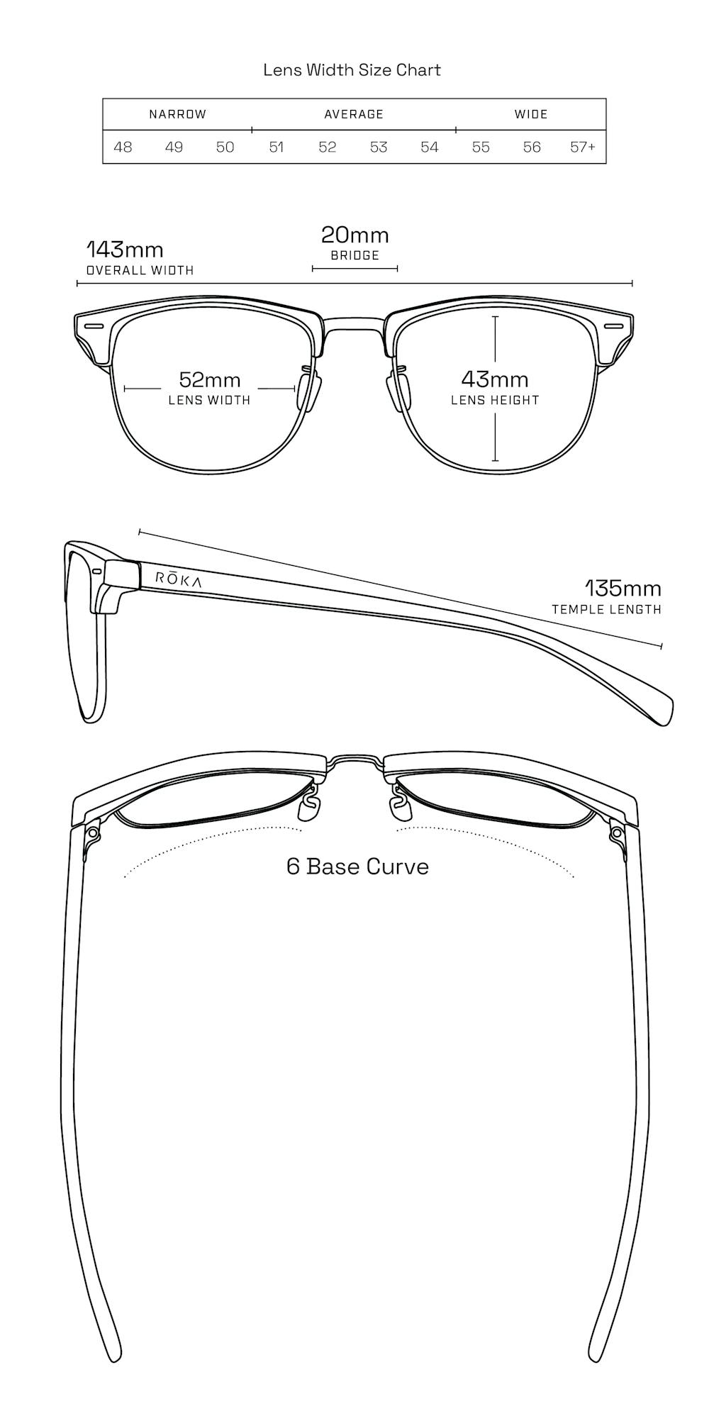 Temple Length Small Eyeglass Frame Sizes Cambridge Prescription