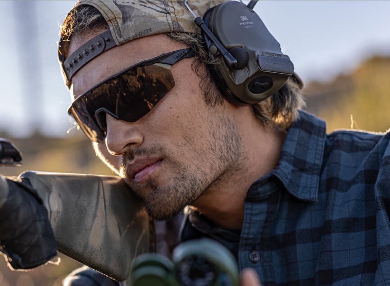Man wearing ROKA sunglasses