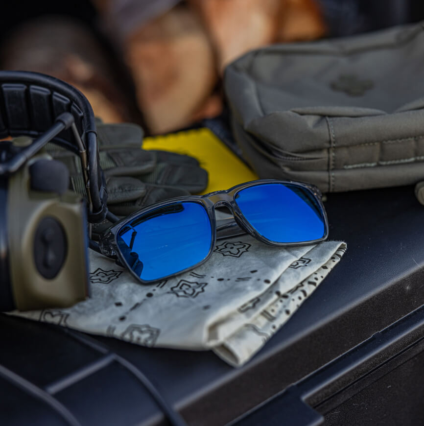 Barton blue lens sunglasses