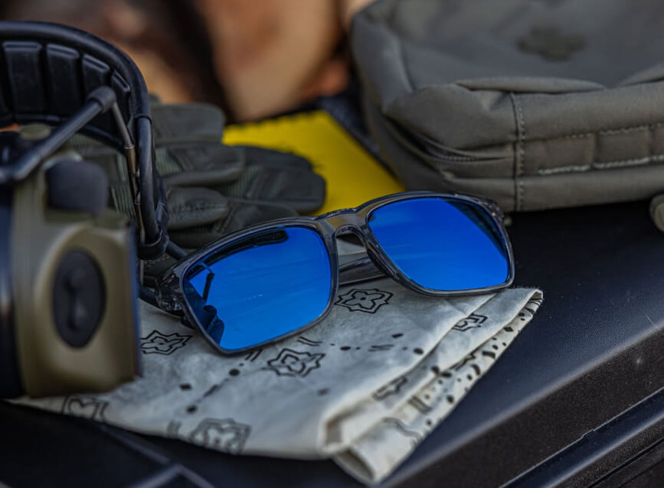 Barton blue lens sunglasses