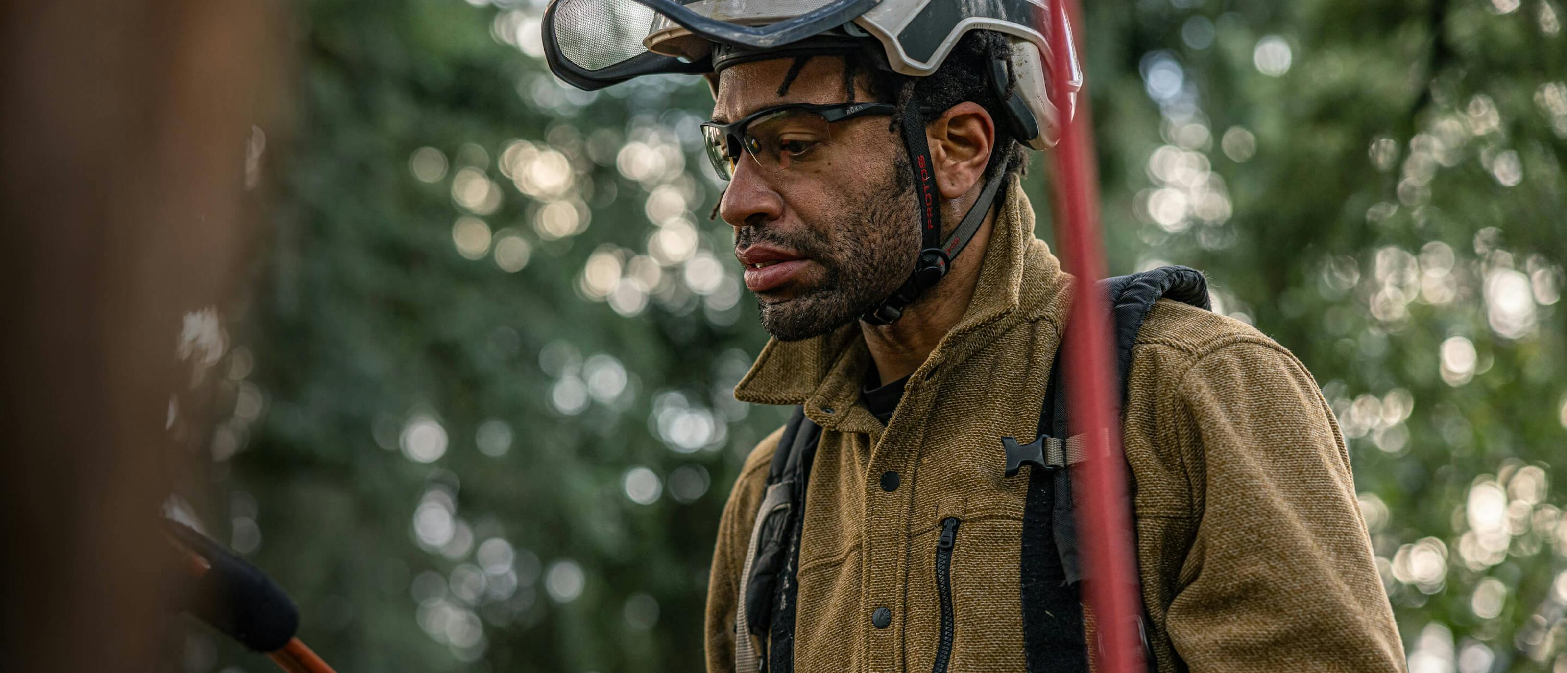 Man in TL-1 sunglasses