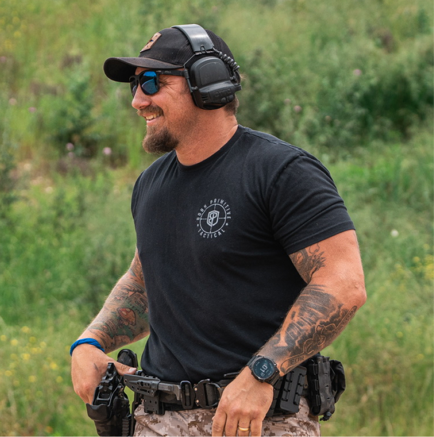 Kyle Morgan wearing Barton Sunglasses