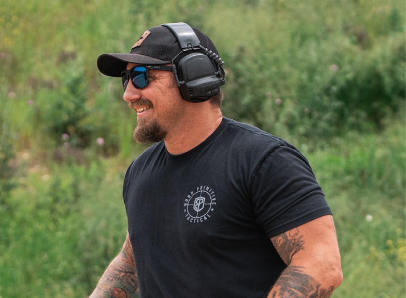 Kyle Morgan wearing Barton Sunglasses