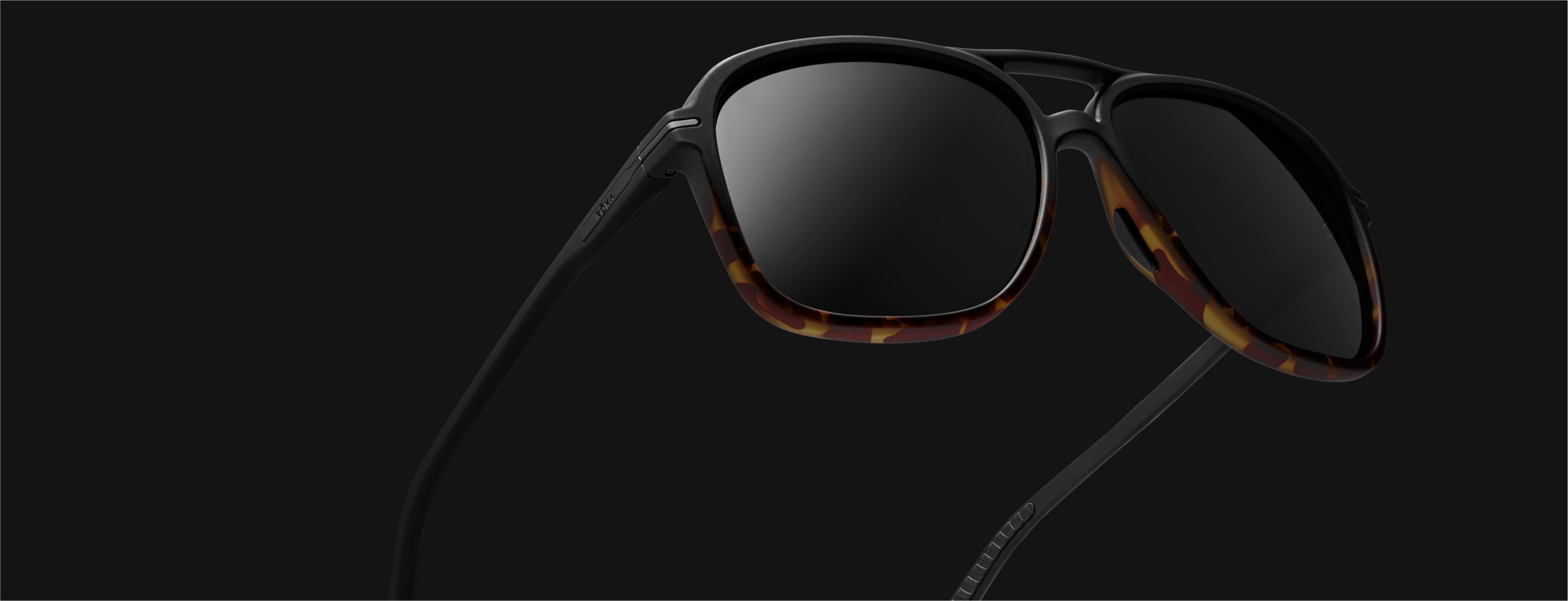 Angled view of Tortoise Bandera Sunglasses