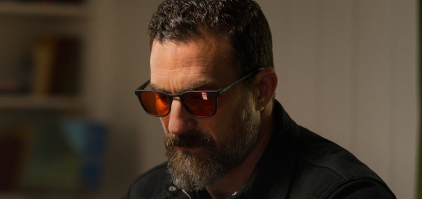 Dr Andrew Huberman wearing ROKA Wind Down™ eyewear.