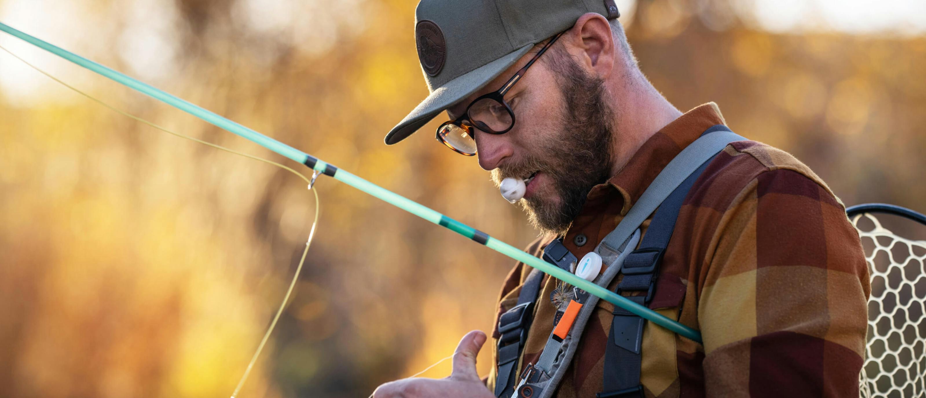 Man holding fishing rod
