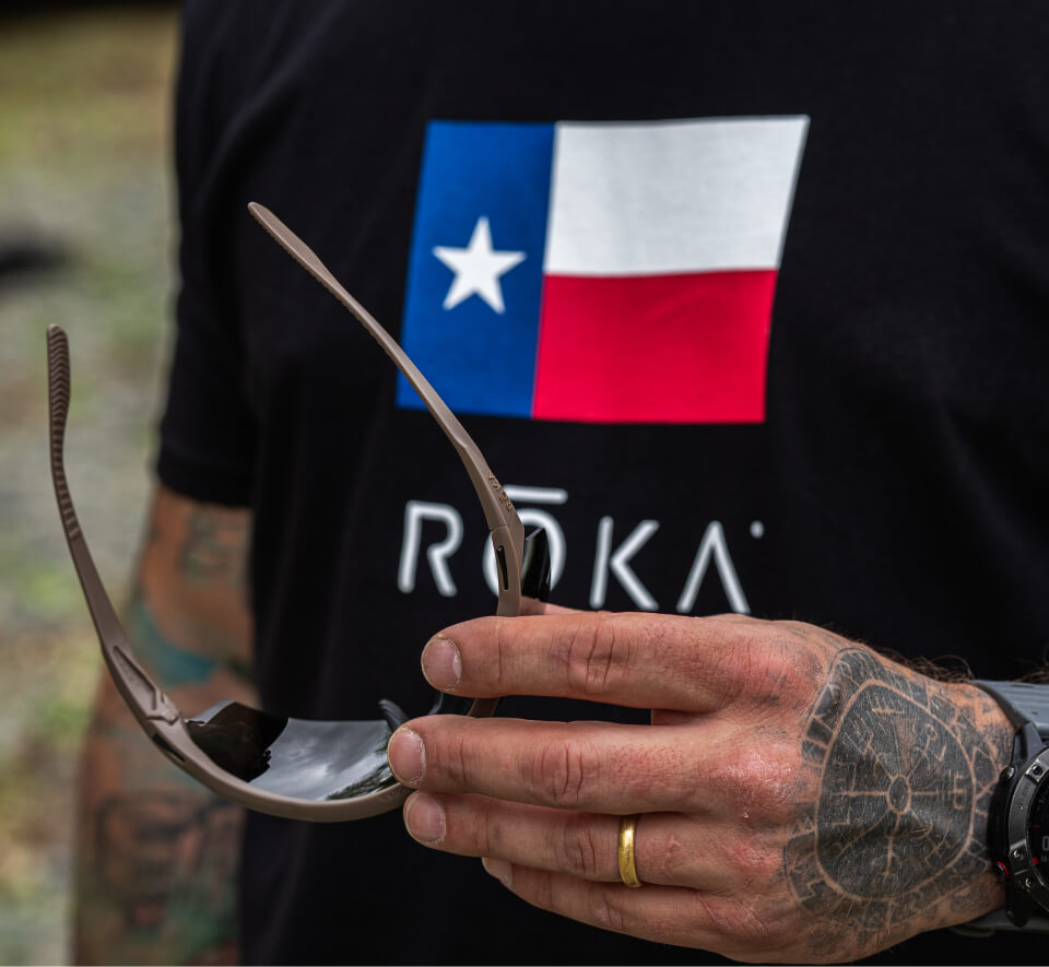 Texas Flag ROKA Shirt and Sunglasses