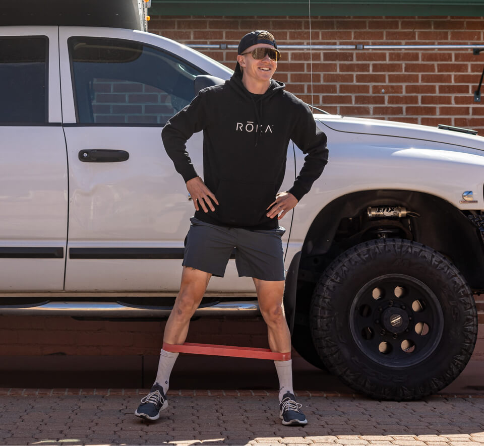 Black ROKA Logo Hoodie