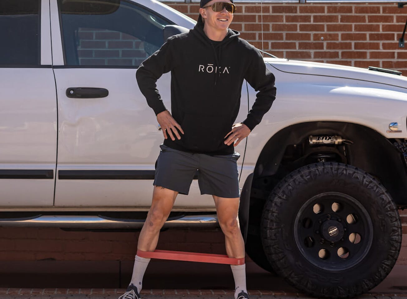 Black ROKA Logo Hoodie