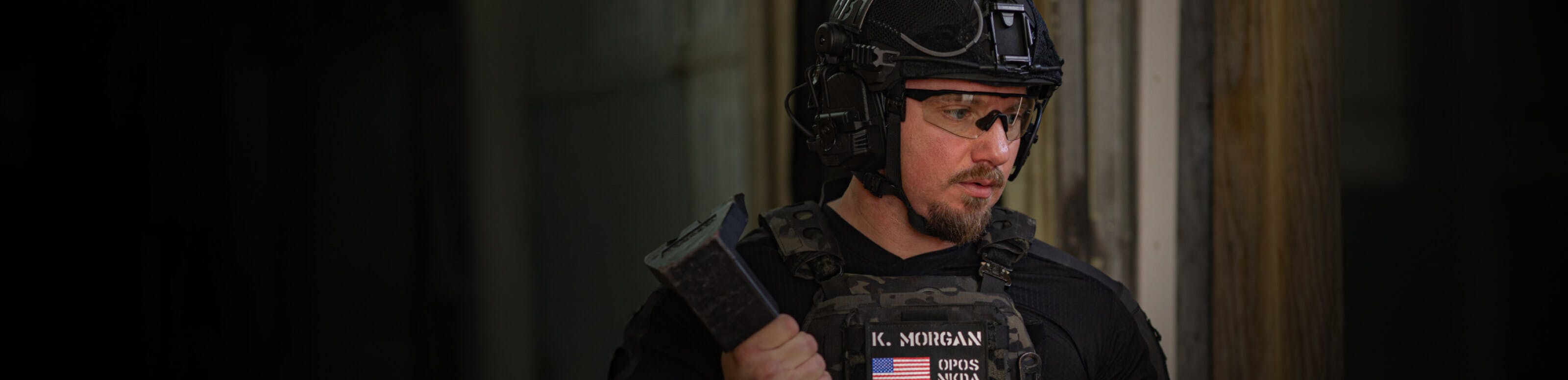 Man in tactical gear