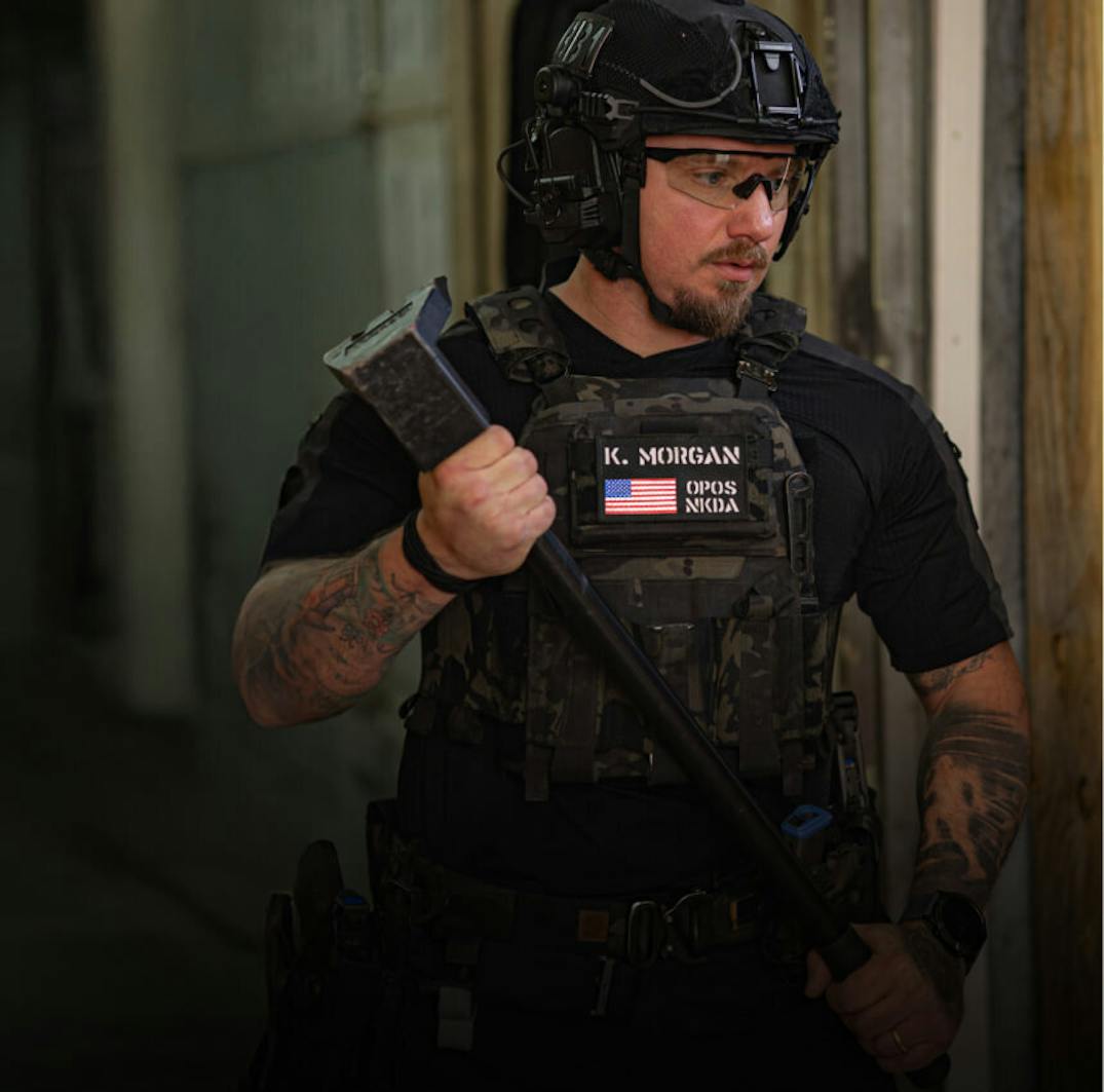 Man in tactical gear