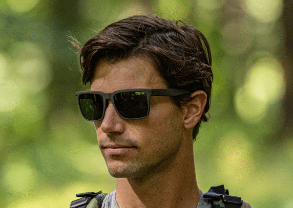 Man wearing Barton Sunglasses