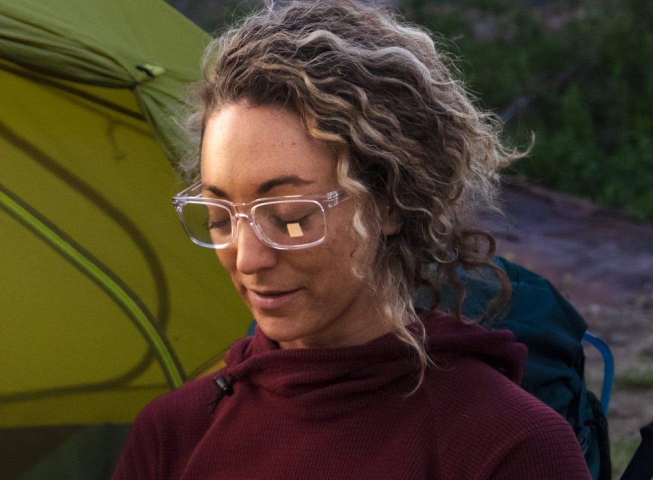 Woman in Braker eyeglasses