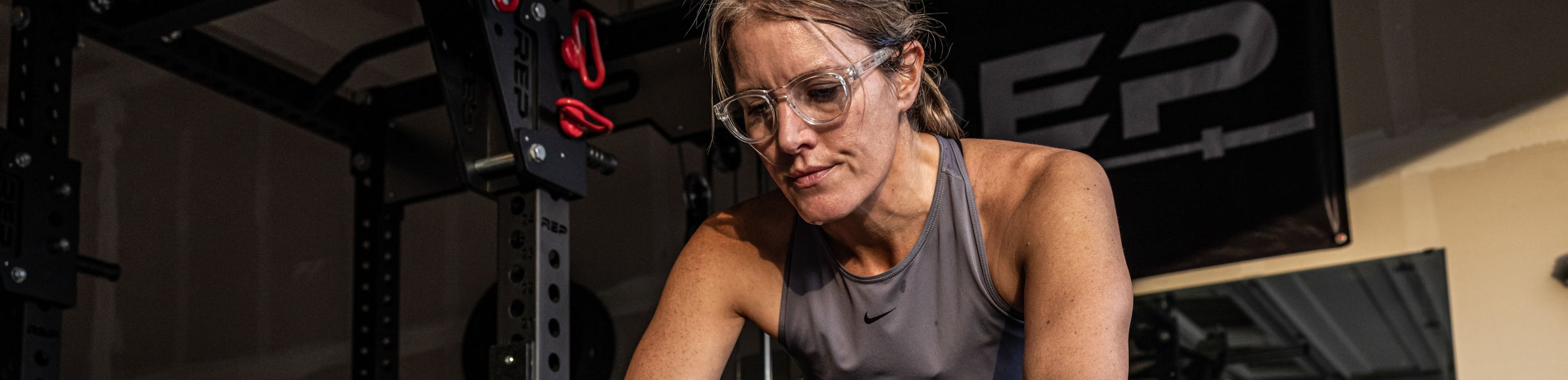 Woman in Cooper eyeglasses