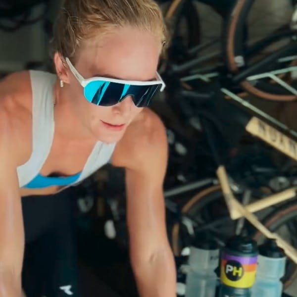 Woman working out in San Remo AIR sunglasses