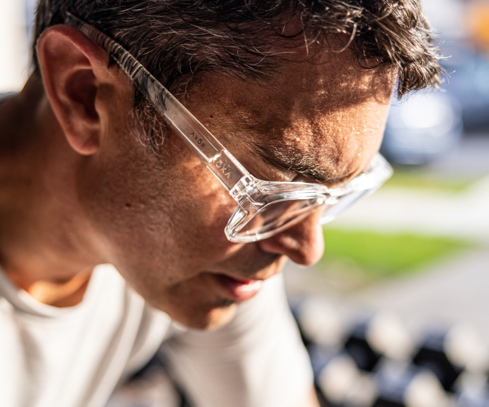 Man in Jackson eyeglasses