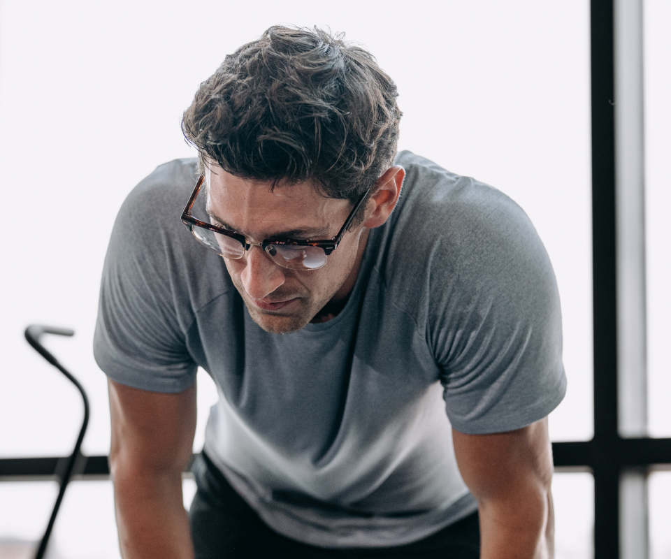 Man wearing Cambridge eyeglasses
