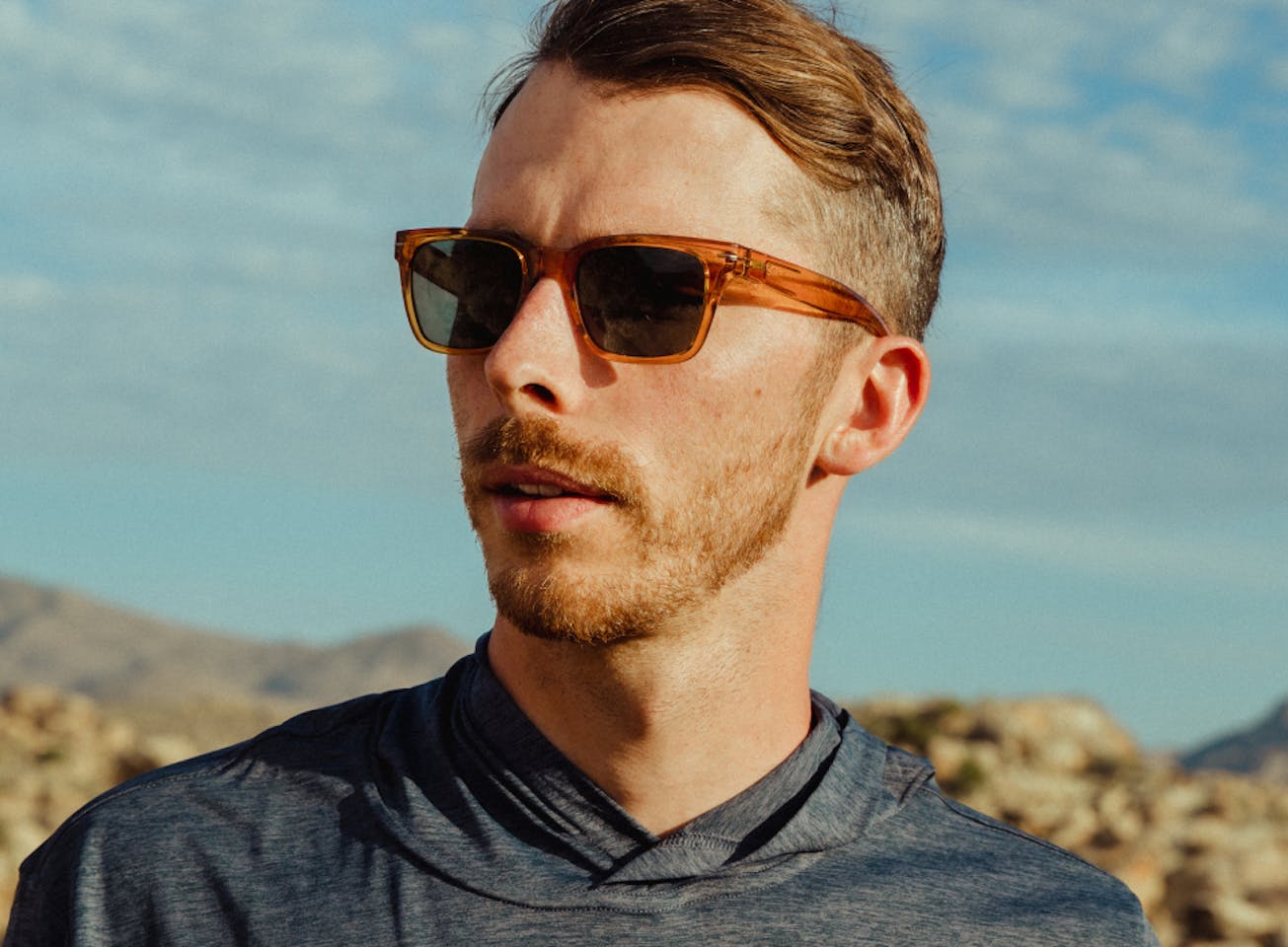 Man wearing Lockhart Sunglasses