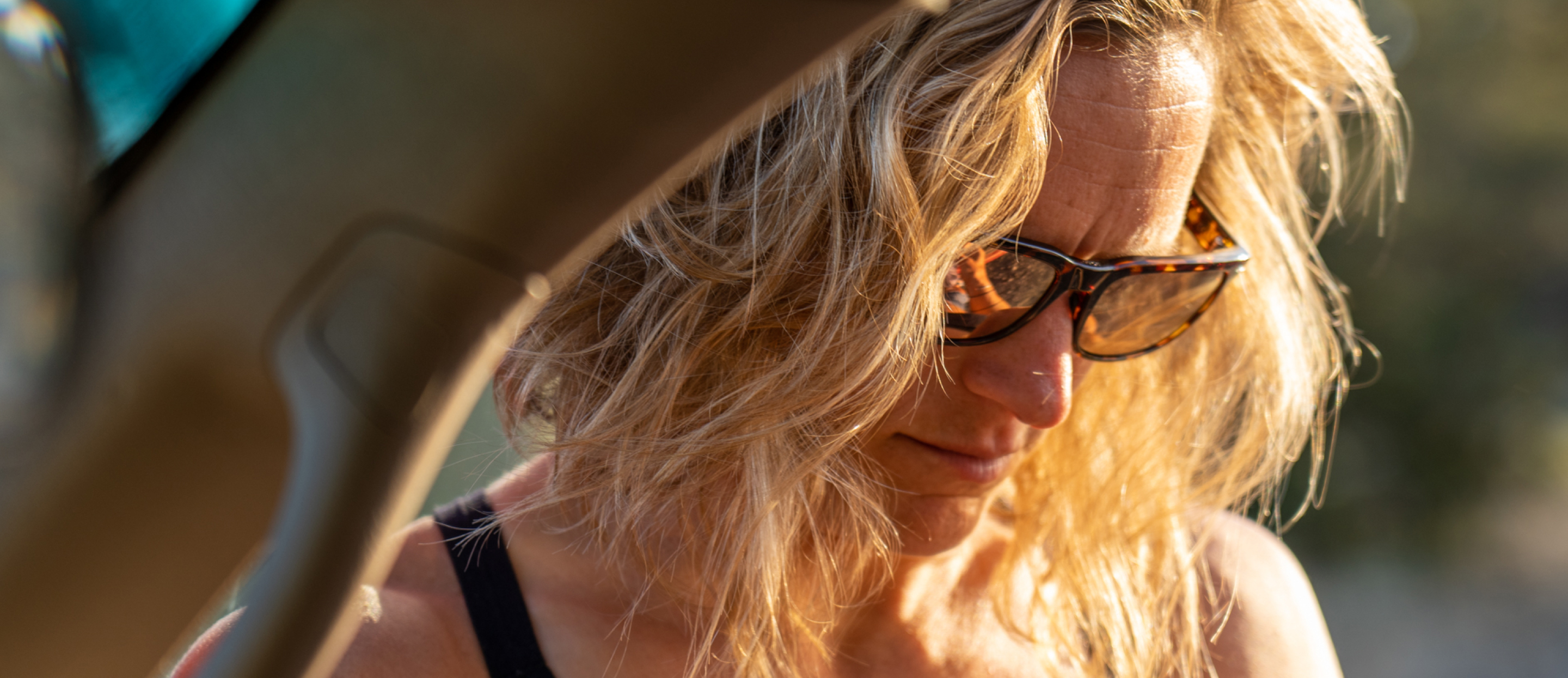 Woman wearing Braker sunglasses