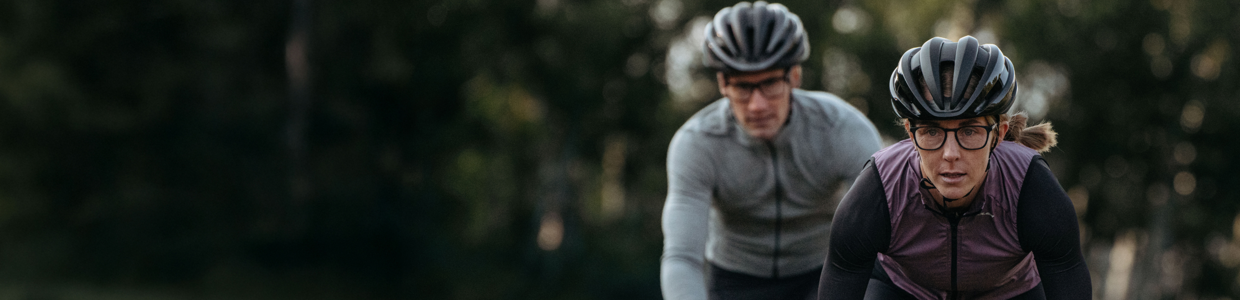 Cyclists wearing ROKA eyeglasses