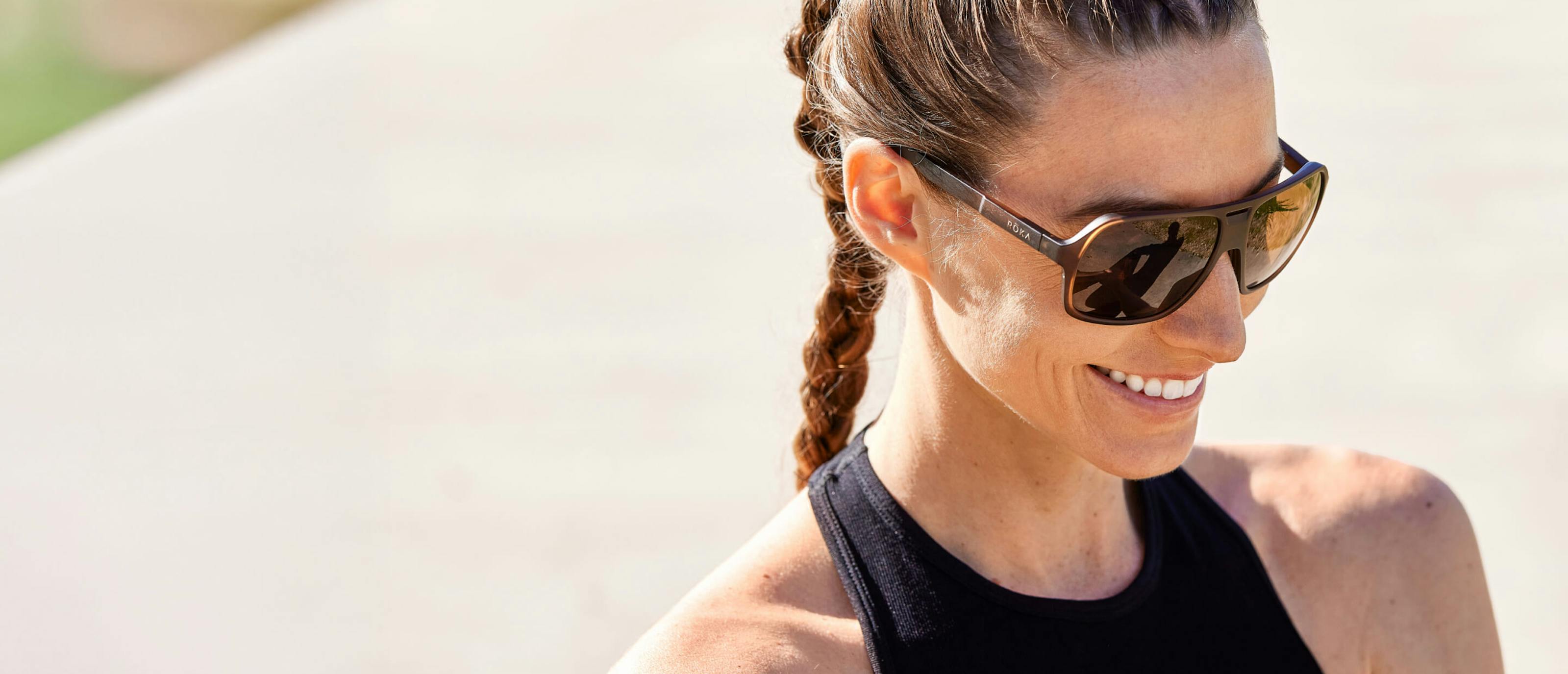 Woman wearing Torino sunglasses