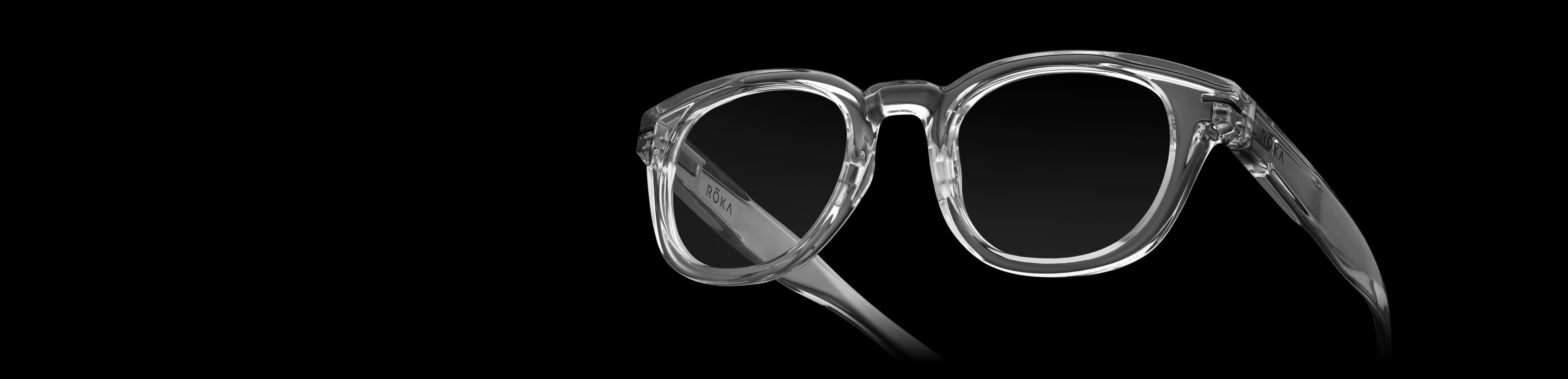 Hamilton clear eyeglasses elevated