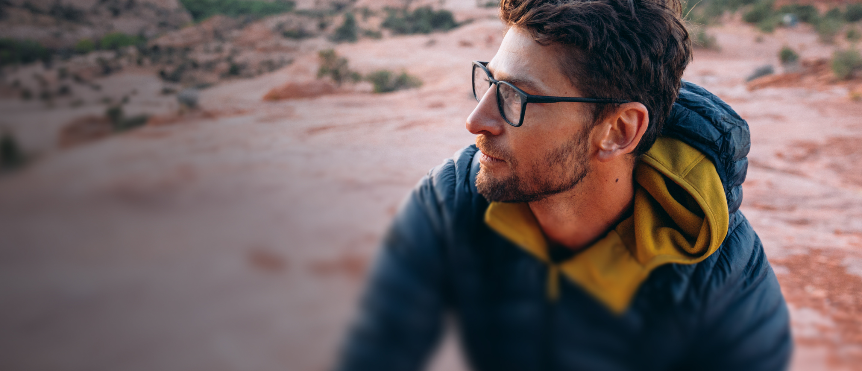 Man in ROKA eyeglasses