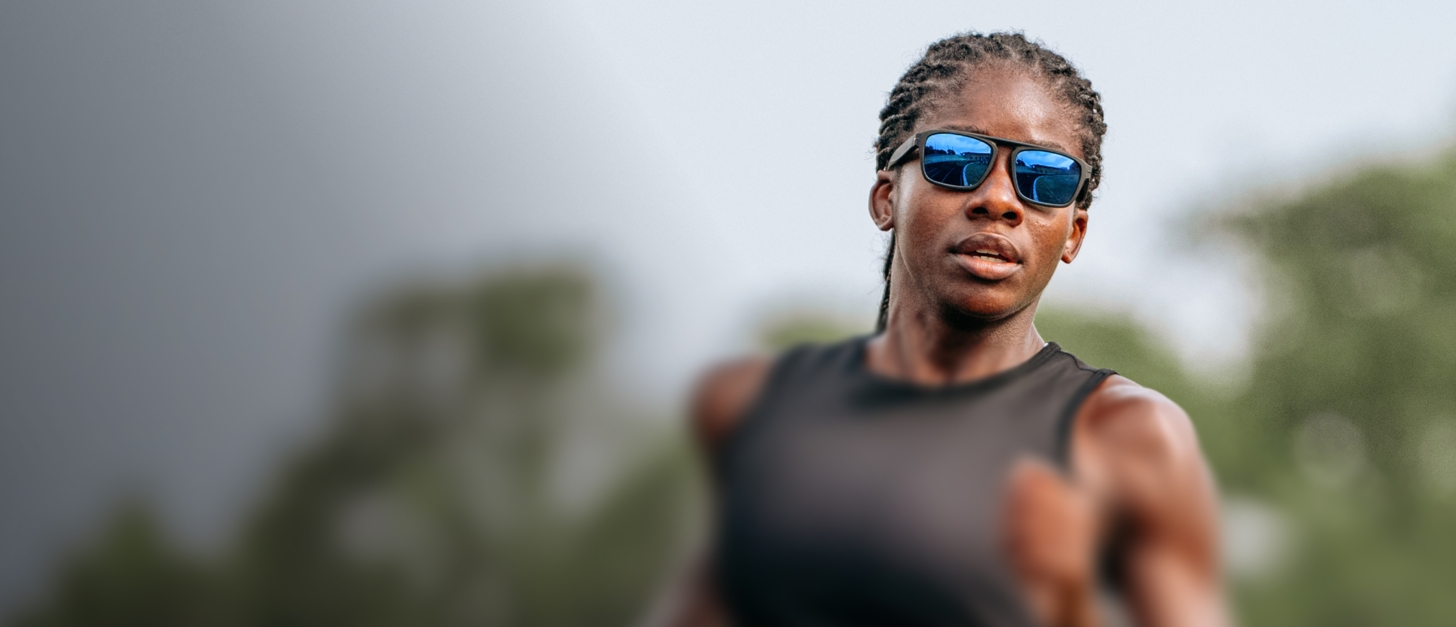 WOMAN IN ROKA SUNGLASSES