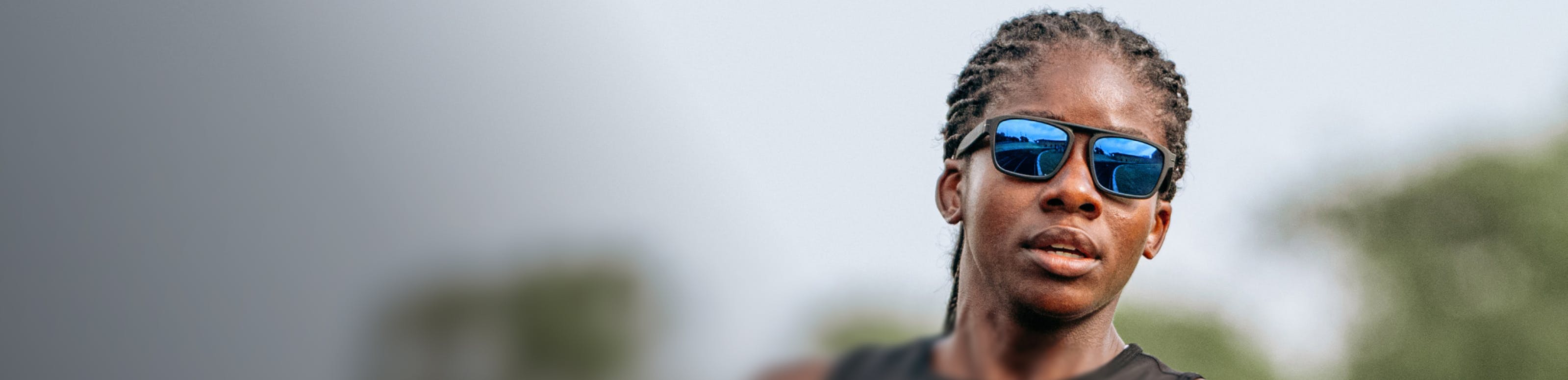 WOMAN IN ROKA SUNGLASSES