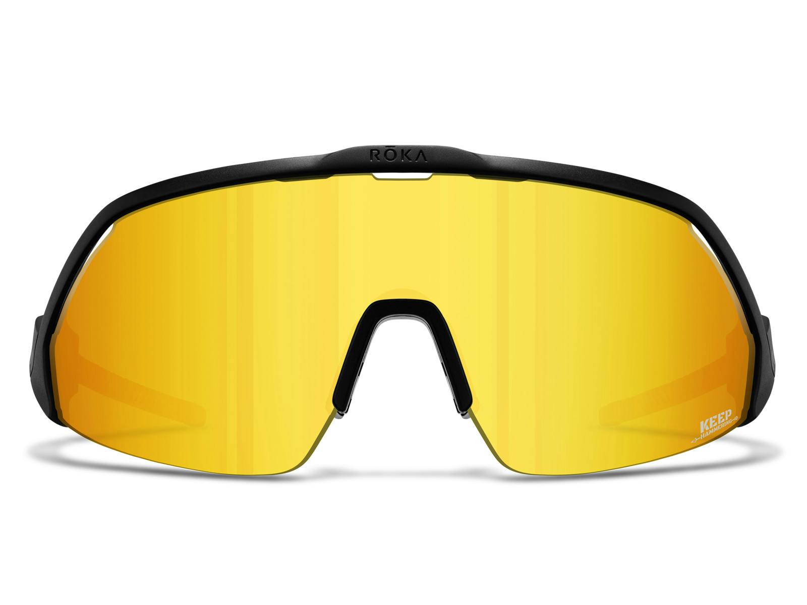 Matte Black Gold Mirror