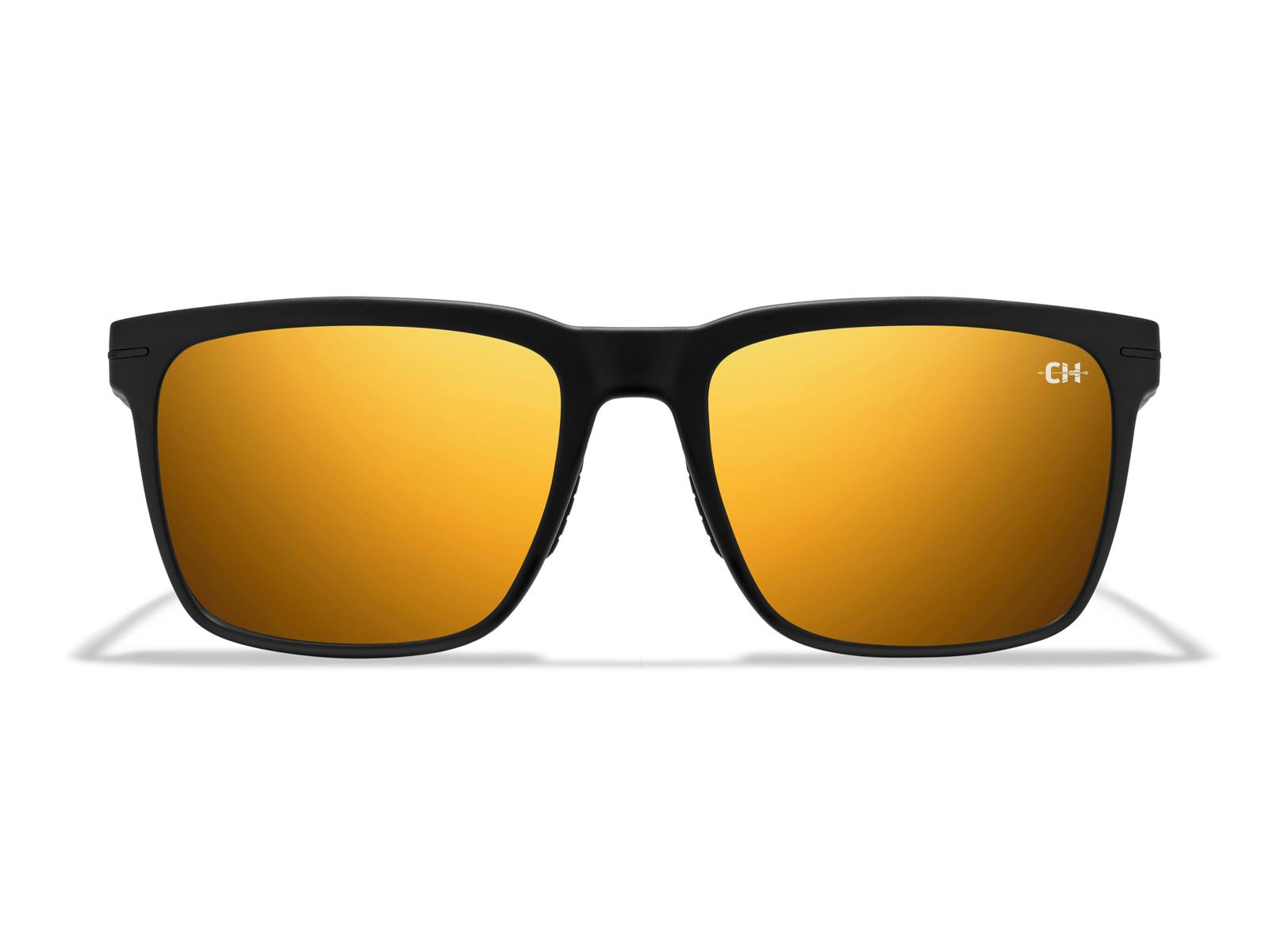 Matte Black Gold Mirror