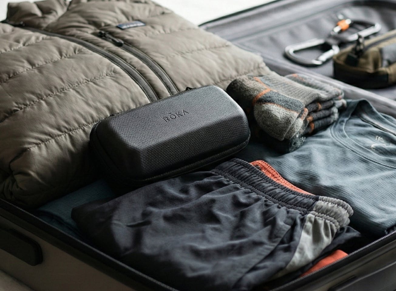 Travel case in suitcase