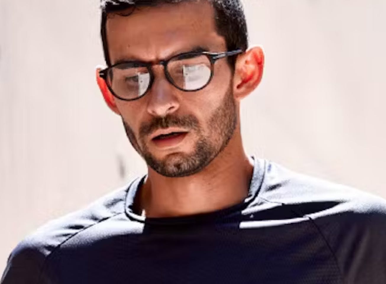 Man wearing Oslo eyeglasses