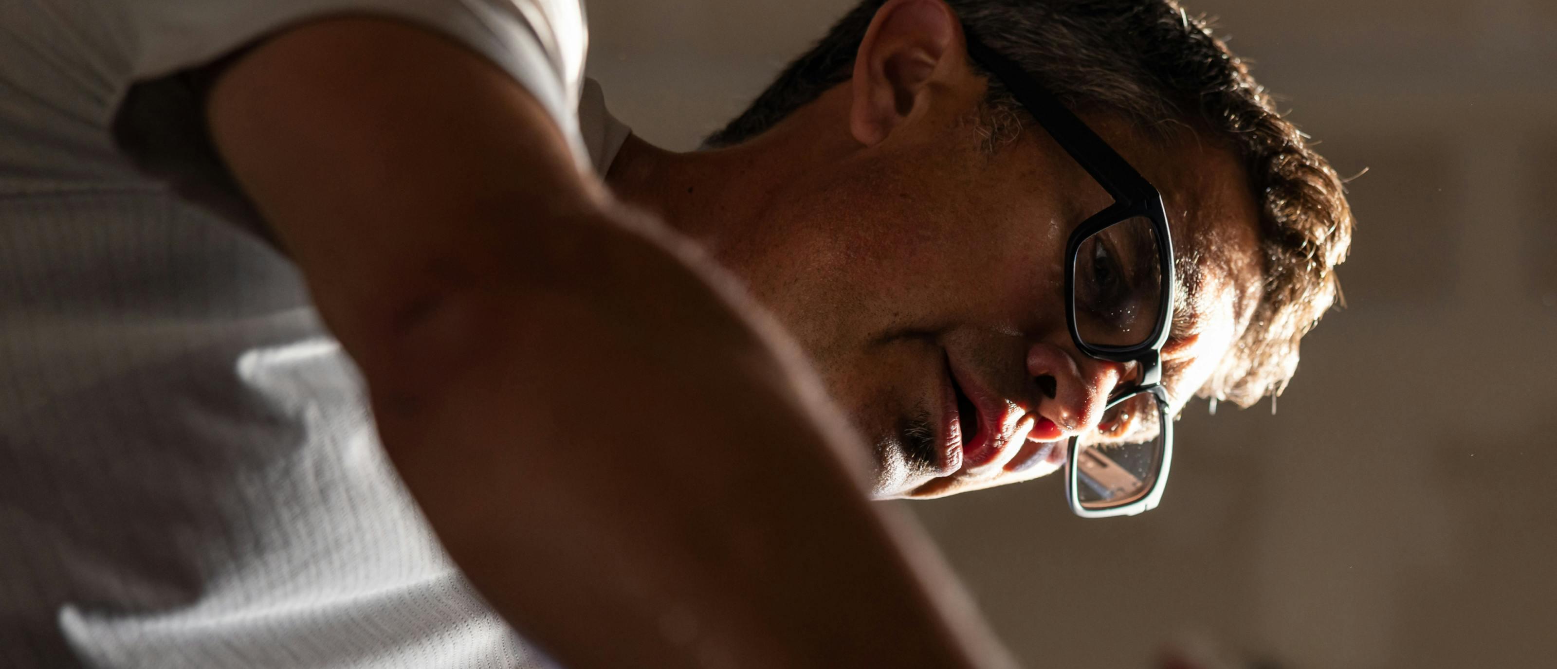 Man wearing Whistler Readers