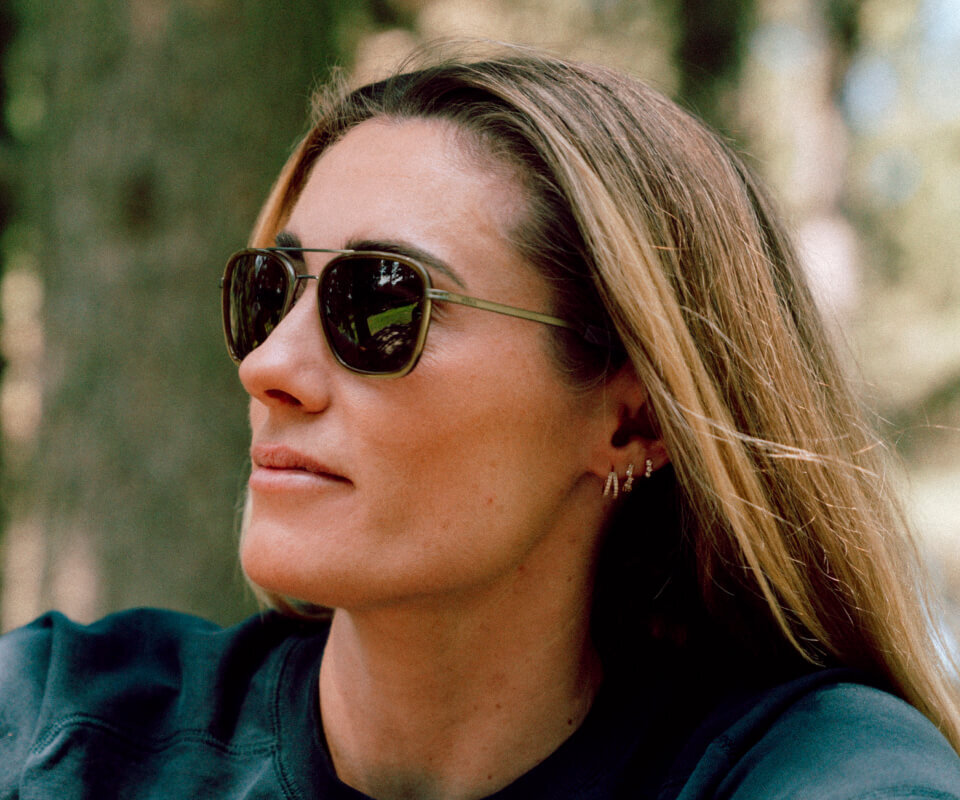 Lucy Charles in Falcon Fusion Sunglasses