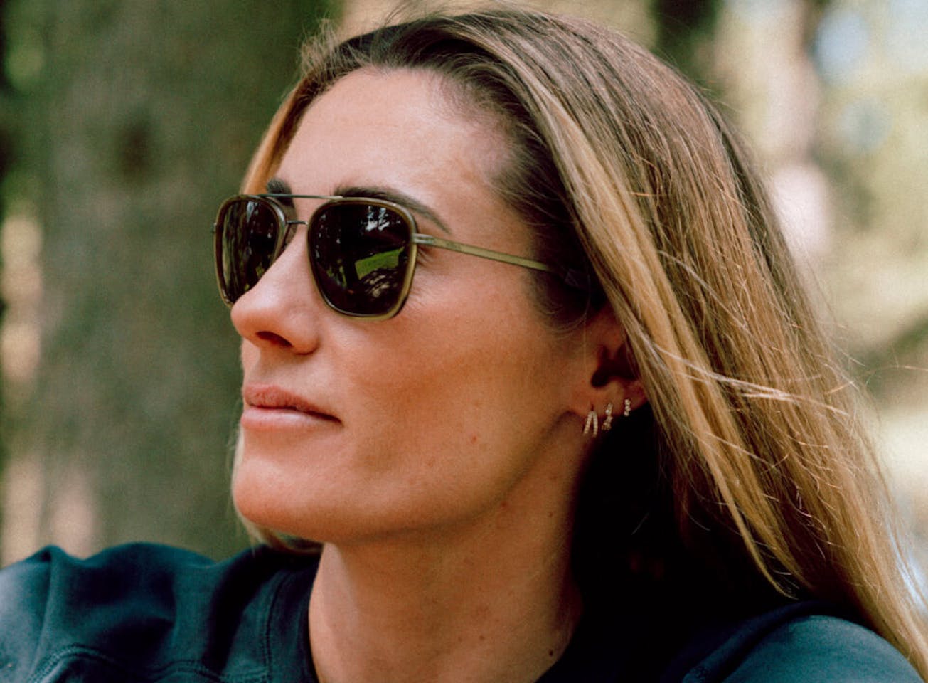 Lucy Charles in Falcon Fusion Sunglasses