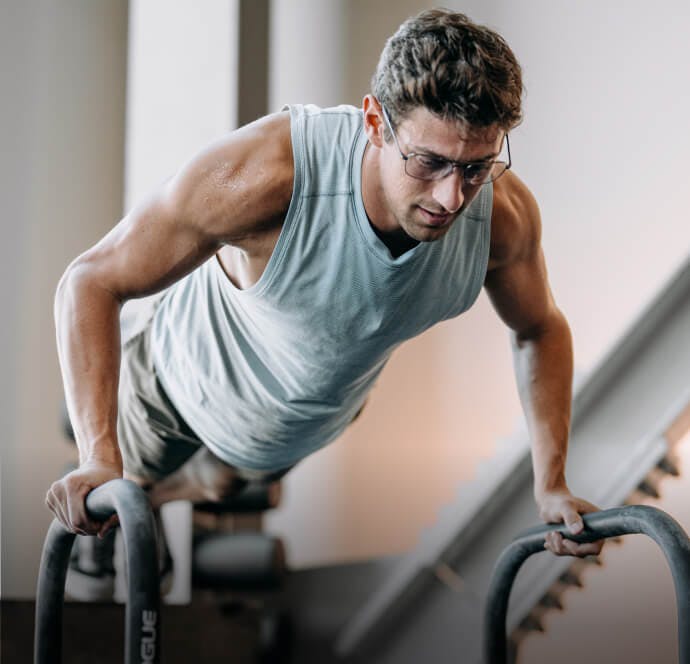 Man doing push up