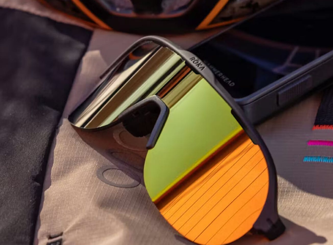 ROKA gold sunglasses
