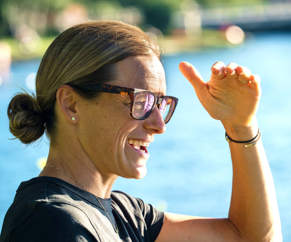 Woman in Lockhart eyeglasses