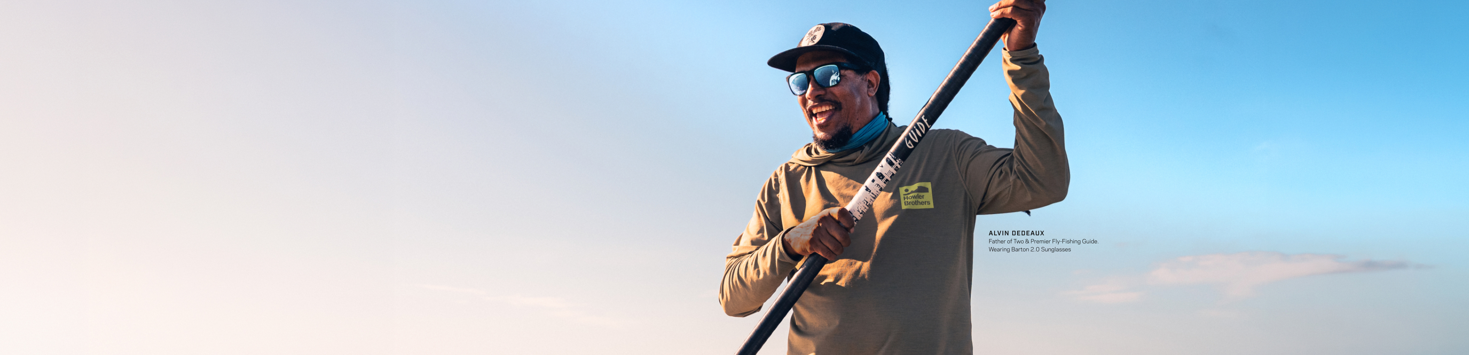 Alvin Dedeaux rowing wearing ROKA sunglasses